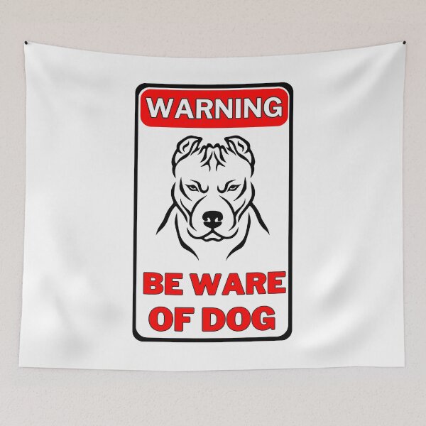 Item preview, Warning Beware Of Dog Sign designed and sold by jofredo.