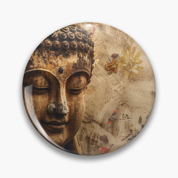 Item preview, Rustieke Boeddha met Bloemen designed and sold by DeMuurdecoratie.
