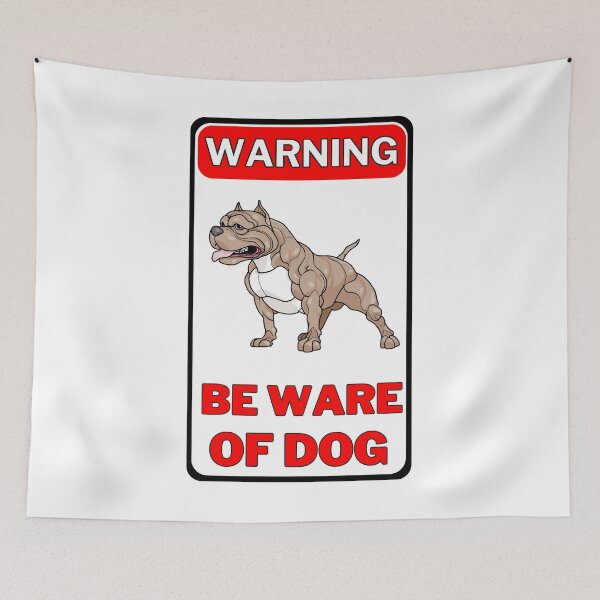 Item preview, Warning Beware Of Dog Sign designed and sold by jofredo.