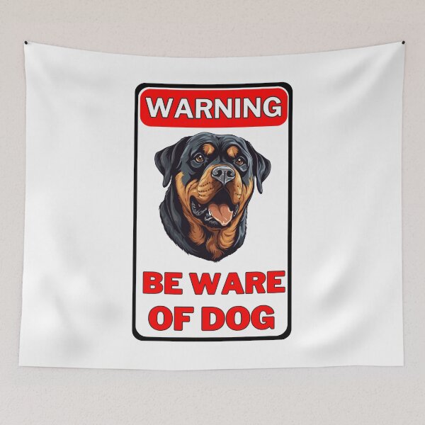Item preview, Warning Beware Of Dog Sign designed and sold by jofredo.