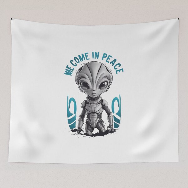 Item preview, We come in Peace designed and sold by Gentle40Winks.