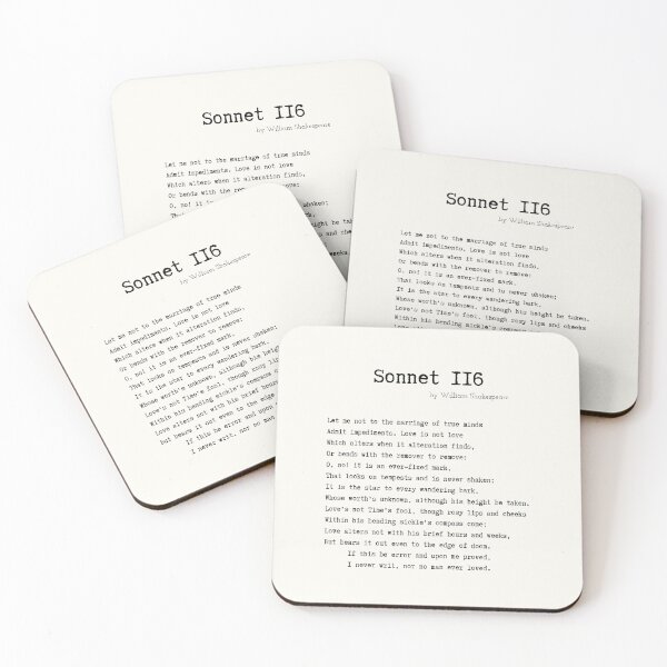 Item preview, Sonnet 116 by William Shakespeare designed and sold by Poemit.
