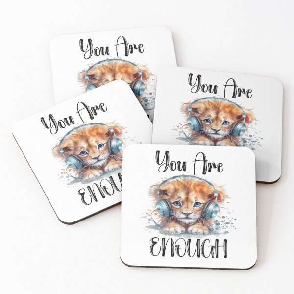 Item preview, You Are Enough (Cute Lion Cub) designed and sold by Shannon Rogers.