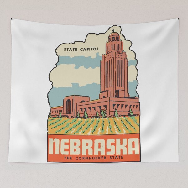 Item preview, Calcomanía estilo vintage de Lincoln Nebraska designed and sold by Decal Mania.