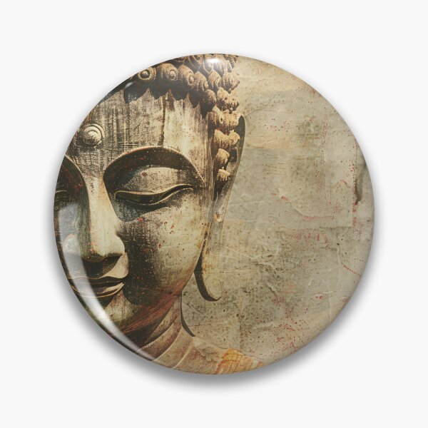Item preview, Rustieke Boeddha in Sepiatonen designed and sold by DeMuurdecoratie.