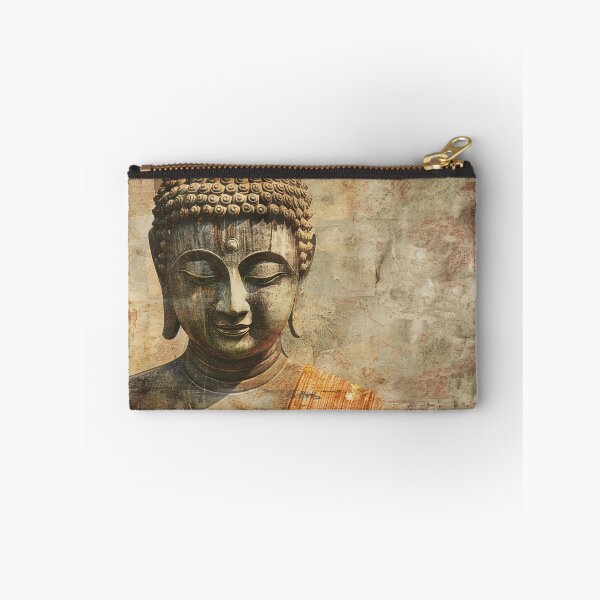 Item preview, Rustieke Boeddha in Sepiatonen designed and sold by DeMuurdecoratie.
