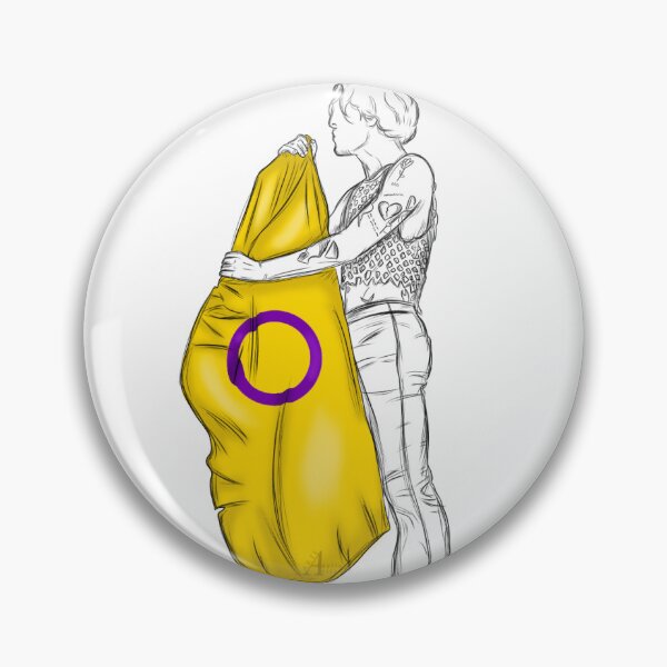 Item preview, Måneskin Damiano David with intersex flag designed and sold by ArteDellaVitaDE.