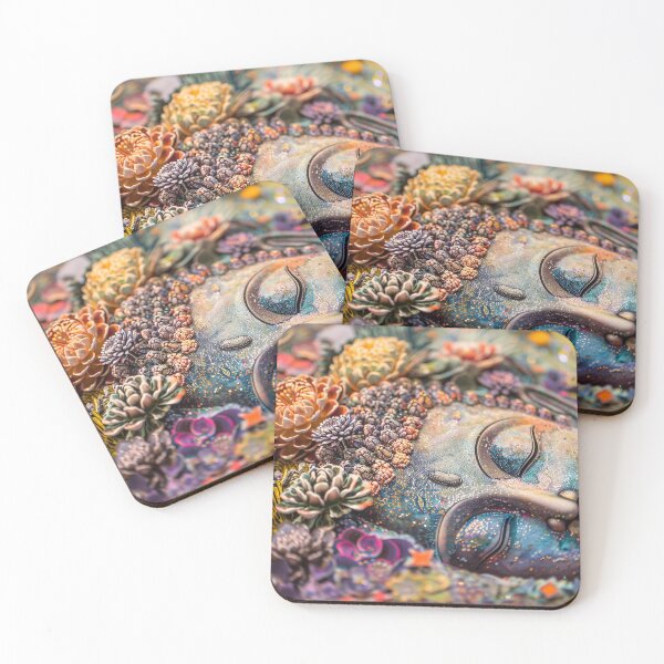 Item preview, Serene Boeddha in Bloemenzee designed and sold by DeMuurdecoratie.