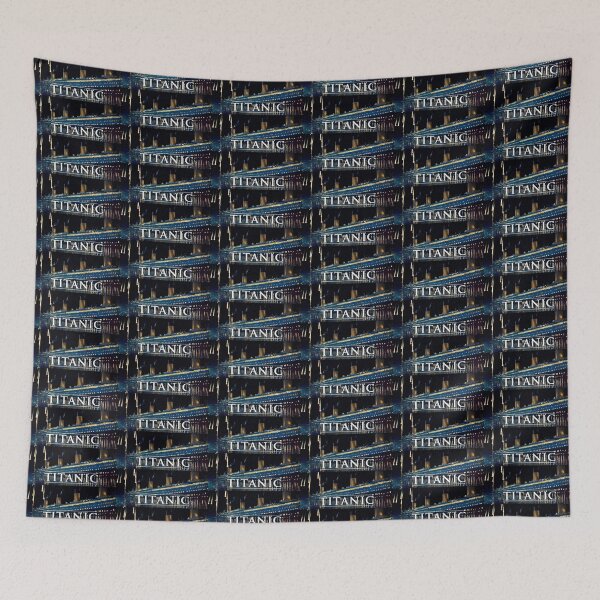 Item preview, Titanic (1997) 4K Sinking Poster Design Logo Sticker designed and sold by Never Let Go Vintage™.