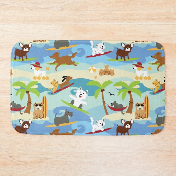 Item preview, Dogs on Beach Vacation Surfing designed and sold by VintageStyle.