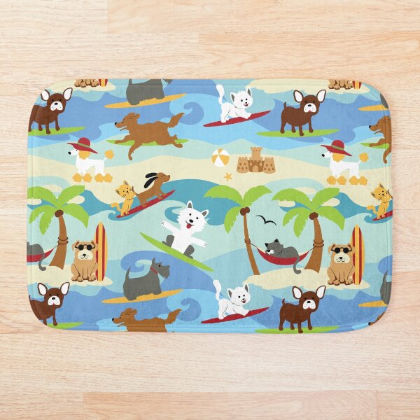 Item preview, Dogs on Beach Vacation Surfing designed and sold by VintageStyle.