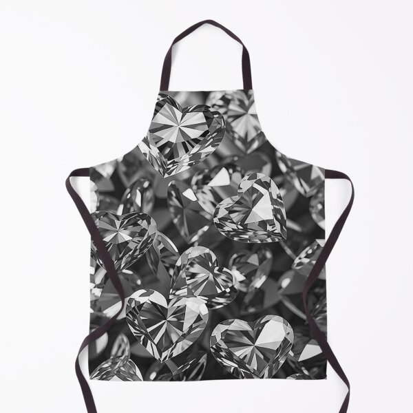 Item preview, Black White Crystal Hearts Diamond designed and sold by Bunmigraphics .