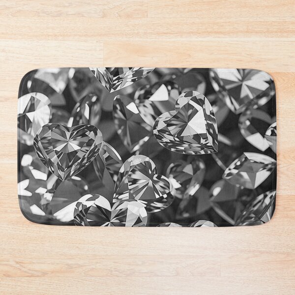 Item preview, Black White Crystal Hearts Diamond designed and sold by Bunmigraphics .