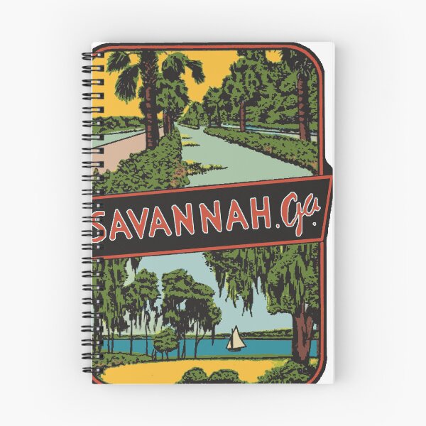 Item preview, Vintage Style Savannah Georgia Decal designed and sold by Decal Mania.