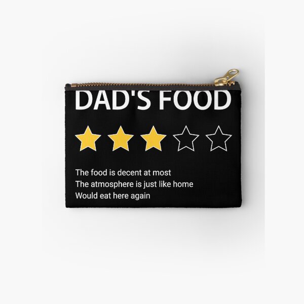 Item preview, Dad's food, three star review, funny food rating, family dinner, food review for dad, three star rating designed and sold by Dahlann.