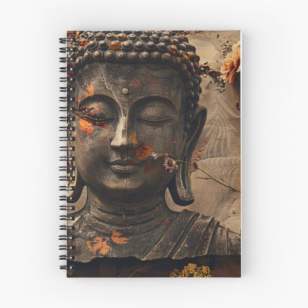 Item preview, Serene Boeddha met Bloemen designed and sold by DeMuurdecoratie.