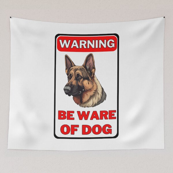 Item preview, Warning Beware Of Dog Sign designed and sold by jofredo.