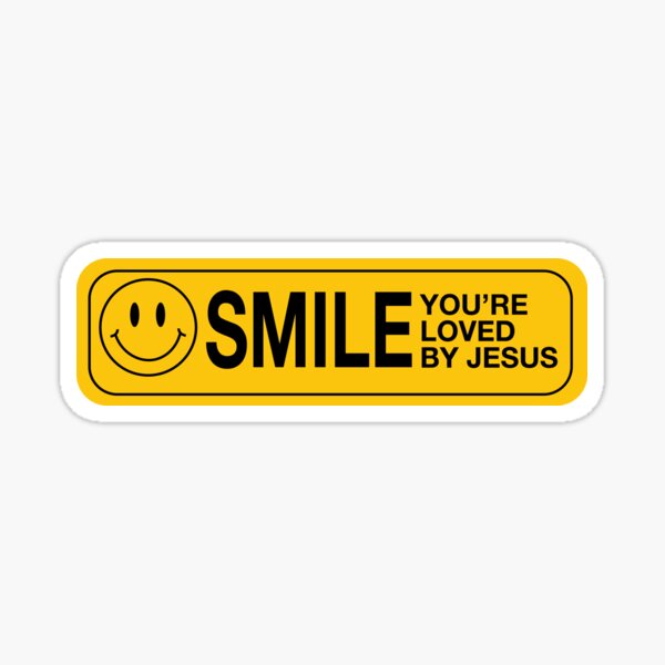 Item preview, smile you're loved by jesus (thin version 2.0) designed and sold by nicolaysdesigns.