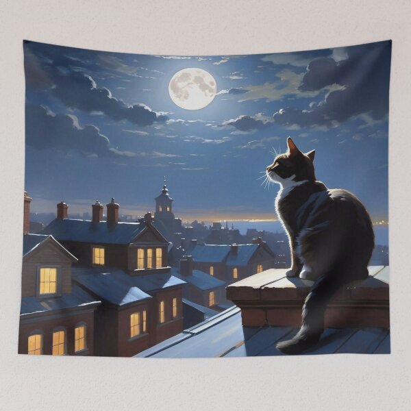 Item preview, Cat on the Roof designed and sold by m-y-A-I-A-R-T-.