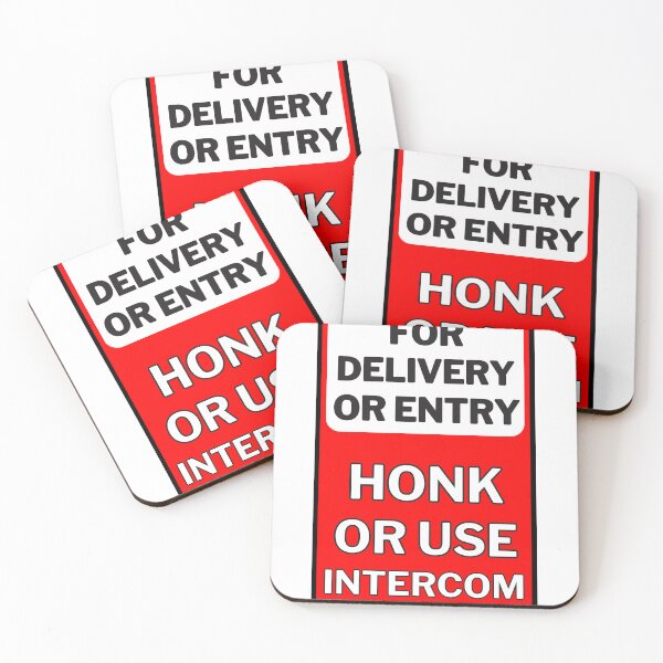 Item preview, For Delivery Or Entry Honk Or Use Intercom Sign designed and sold by jofredo.