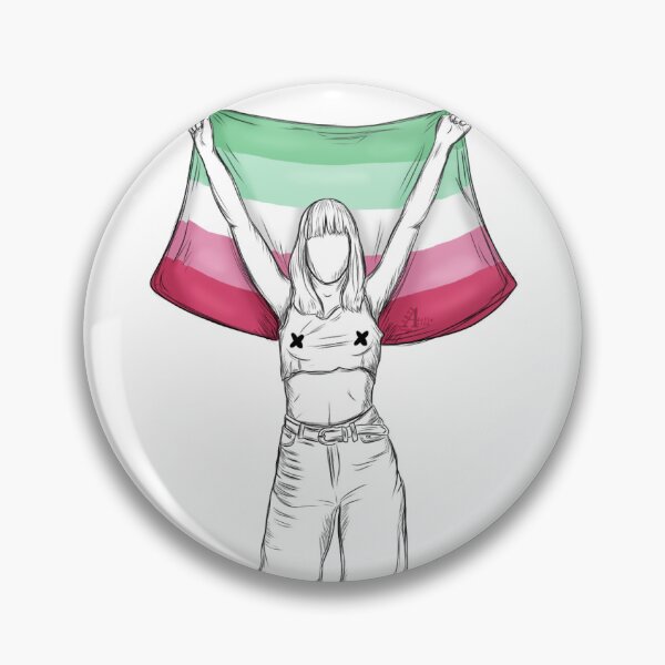 Item preview, Måneskin Victoria De Angelis with abrosexual flag designed and sold by ArteDellaVitaDE.