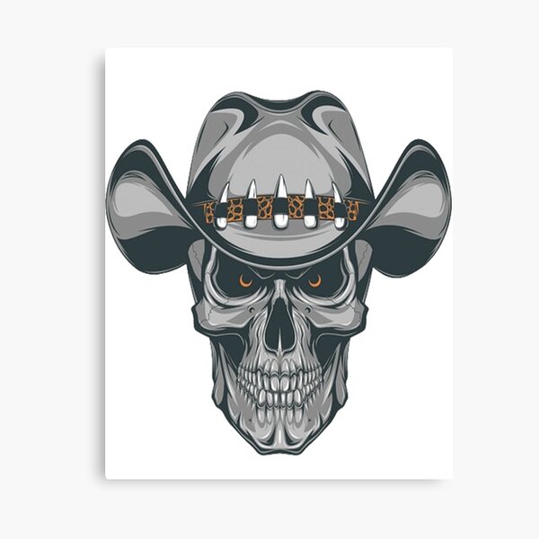 Aperçu de l'œuvre Illustration de crâne de cowboy, vieille école créée et vendue par TODPESIGN.
