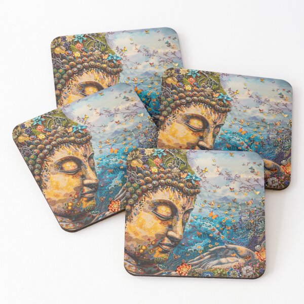 Item preview, Boeddha te midden van natuurpracht designed and sold by DeMuurdecoratie.