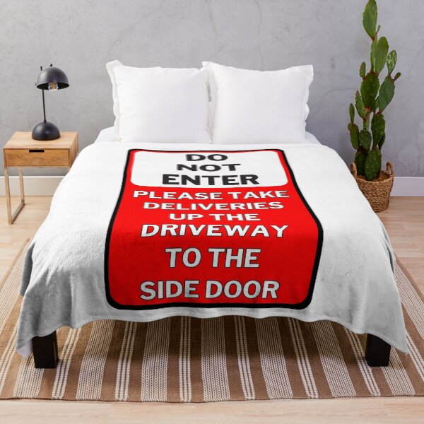 Item preview, Do Not Enter Please Take Deliveries Up Th Driveway To The Side Door Sign designed and sold by jofredo.
