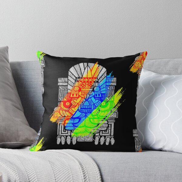 Item preview, Estatua del antiguo dios azteca con mancha de color designed and sold by FFgraphix-za.