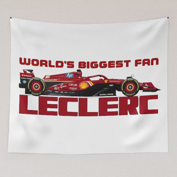 Item preview, Charles Leclerc - 2024 - Ferrari f1 - World's biggest fan designed and sold by JageOwen.