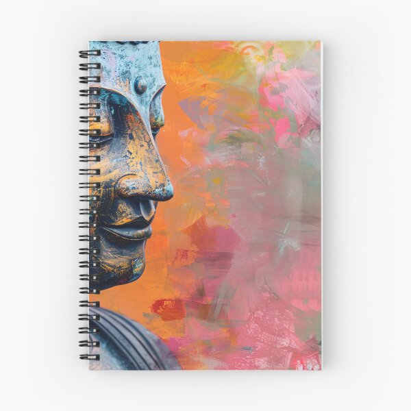 Item preview, Kleurrijk Boeddha Portret designed and sold by DeMuurdecoratie.