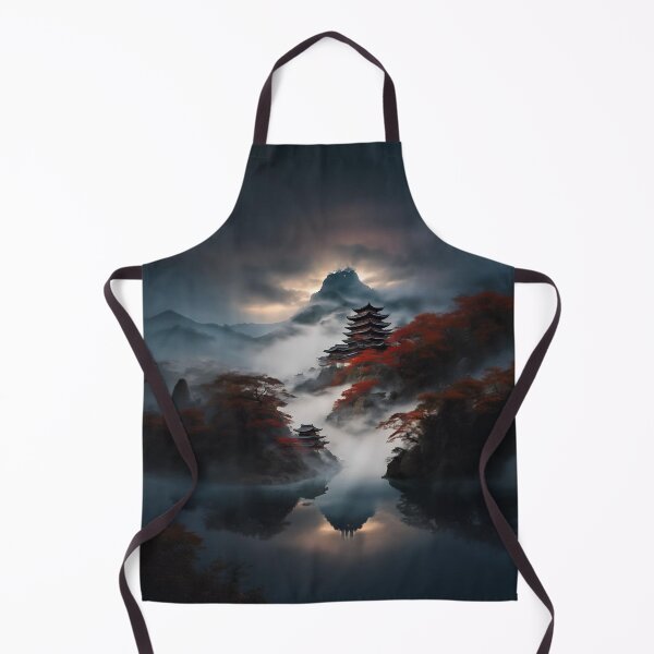 Item preview, Mystical Japanese Mountain Temple designed and sold by Design-Illusi0n.