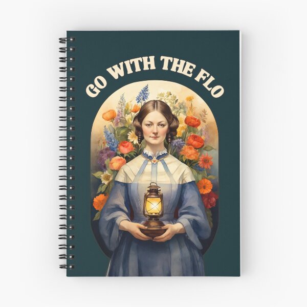 Item preview, Nurse practitioner- Florence Nightingale go with the flo design - lady with the lamp - Retro Art designed and sold by The-LanternGirl.