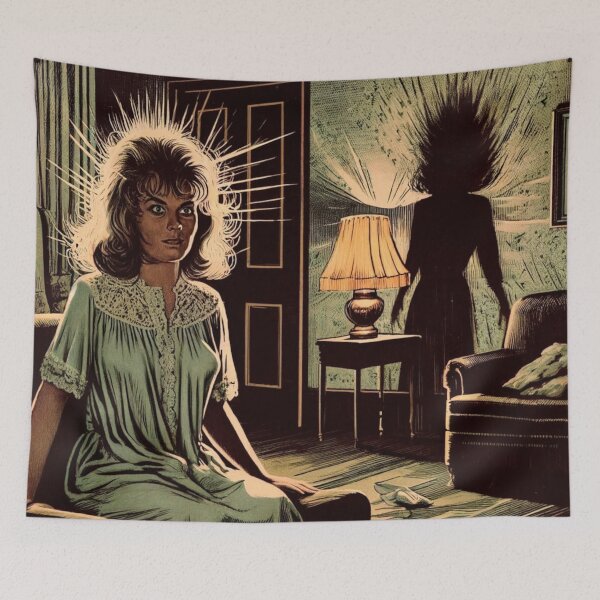 Item preview, 1970s Vintage Horror Woman Possessed By Evil designed and sold by deadlyfilms79.