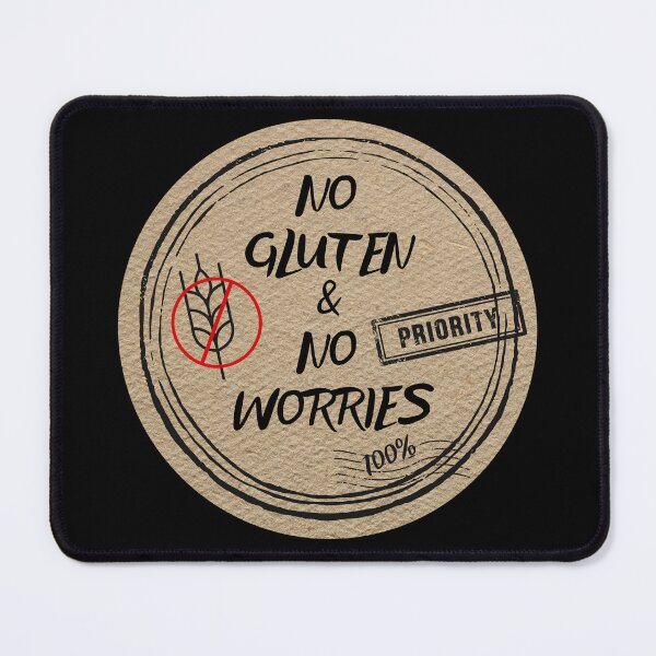Item preview, No gluten & no worries. Stamps for celiac disease. Food stamps designed and sold by DendaArt.