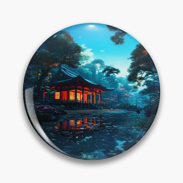 Item preview, Enchanted Night Japanese Garden designed and sold by Design-Illusi0n.