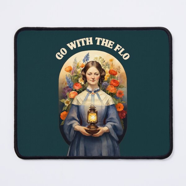 Item preview, Nurse practitioner- Florence Nightingale go with the flo design - lady with the lamp - Retro Art designed and sold by The-LanternGirl.