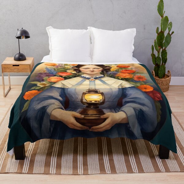 Item preview, Nurse practitioner- Florence Nightingale go with the flo design - lady with the lamp - Retro Art designed and sold by The-LanternGirl.