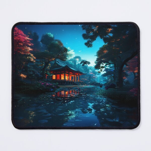 Item preview, Enchanted Night Japanese Garden designed and sold by Design-Illusi0n.