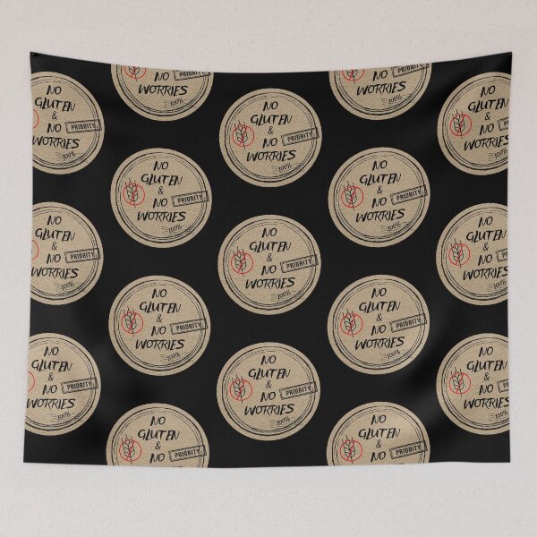 Item preview, No gluten & no worries. Stamps for celiac disease. Food stamps designed and sold by DendaArt.