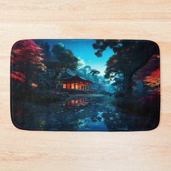 Item preview, Enchanted Night Japanese Garden designed and sold by Design-Illusi0n.