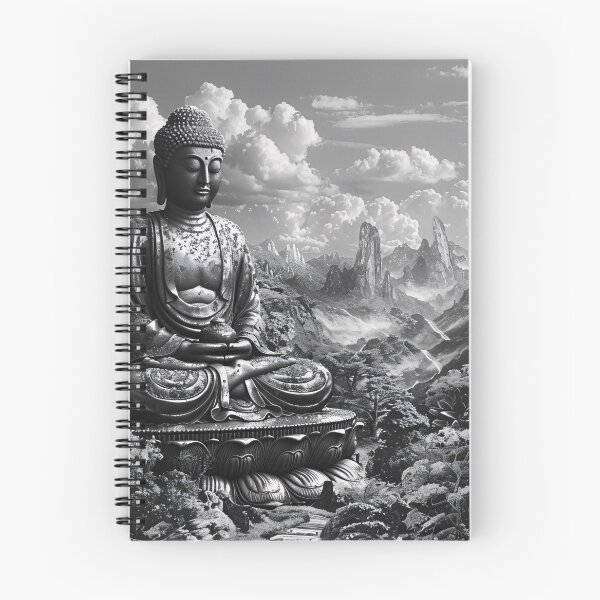 Item preview, Mediterende Boeddha in landschap designed and sold by DeMuurdecoratie.