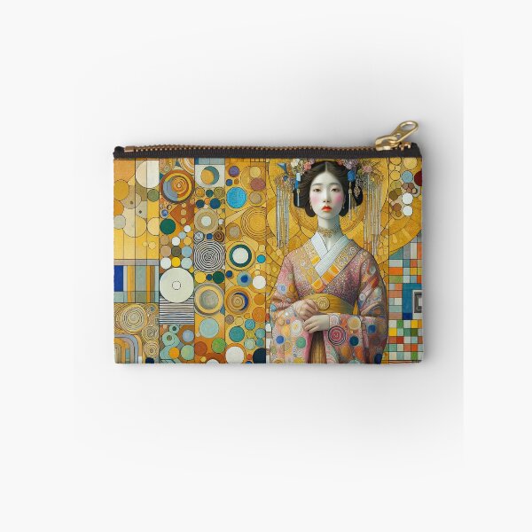 Item preview, Japanese Woman in Kimono- Klimt 8 designed and sold by Kallak-AI-Art.