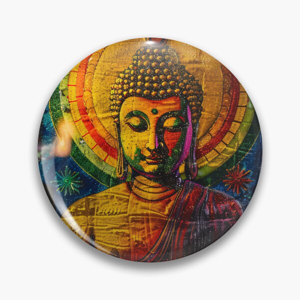 Item preview, Boeddha met Kosmische Aura designed and sold by DeMuurdecoratie.
