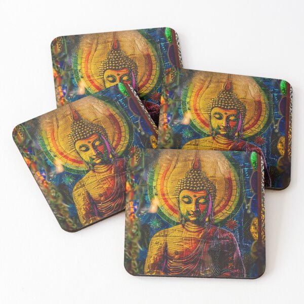 Item preview, Boeddha met Kosmische Aura designed and sold by DeMuurdecoratie.