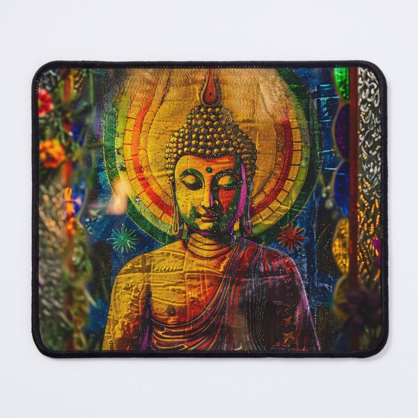 Item preview, Boeddha met Kosmische Aura designed and sold by DeMuurdecoratie.