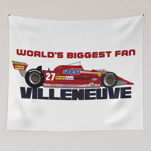 Item preview, Gilles Villeneuve - Ferrari - World's biggest fan designed and sold by JageOwen.