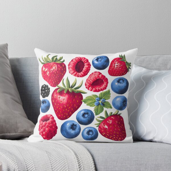 Item preview, watercolor illustration of various types of berries designed and sold by OneLastWish.