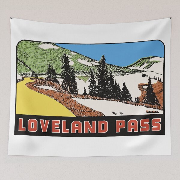 Item preview, Vintage Style Loveland Pass Decal designed and sold by Decal Mania.