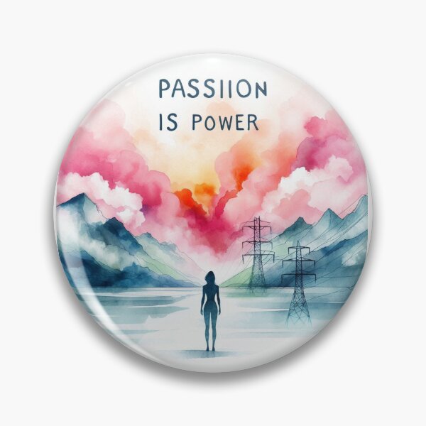 Item preview, Passion is Power Woman 's Mantra, Orange Pink Blue Colorful designed and sold by Nanthanon.
